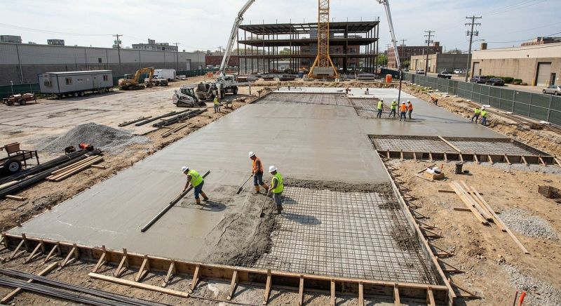 Commercial Slab Construction in Rockville, MD
