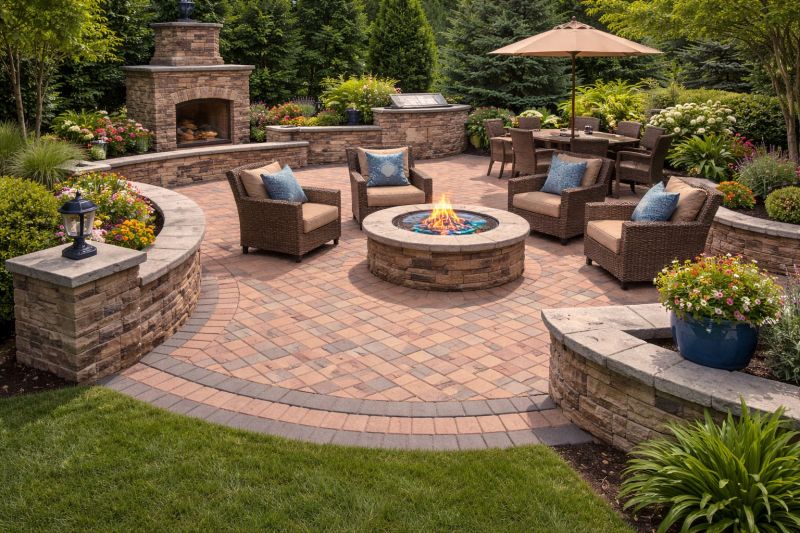 Patio Brick Installation in Warwick, RI
